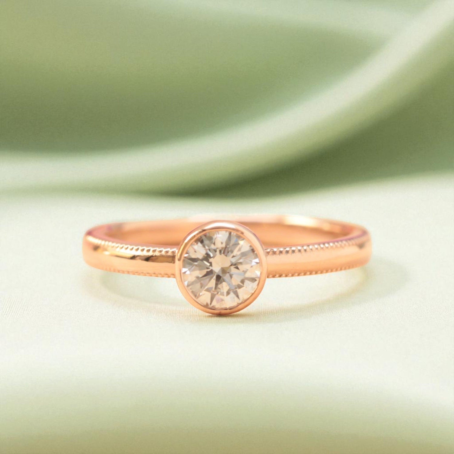 milgrain-tube-set-diamond-engagement-ring-rose-gold