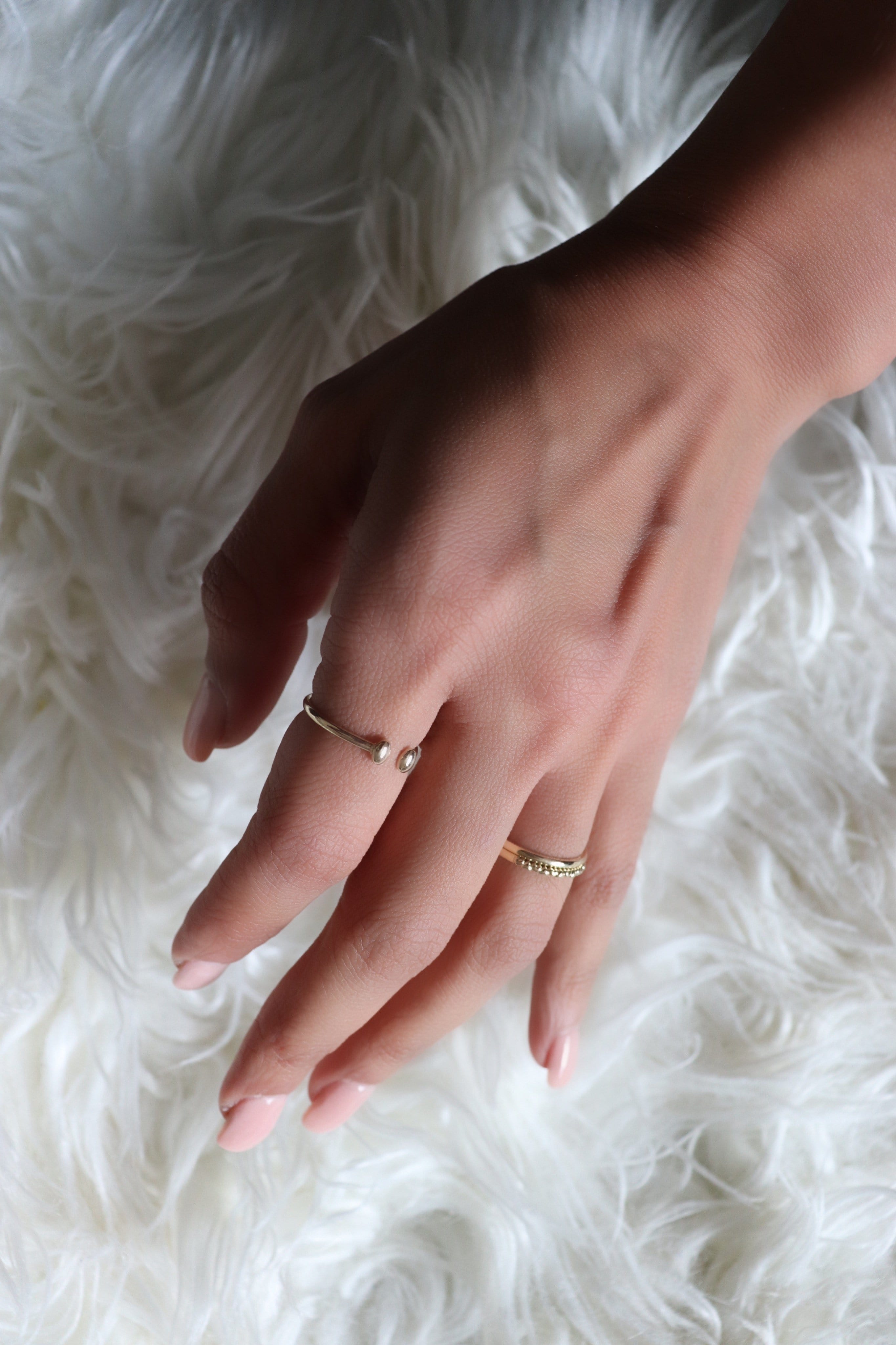 14k Gold Droplet Ring - Vinny & Charles