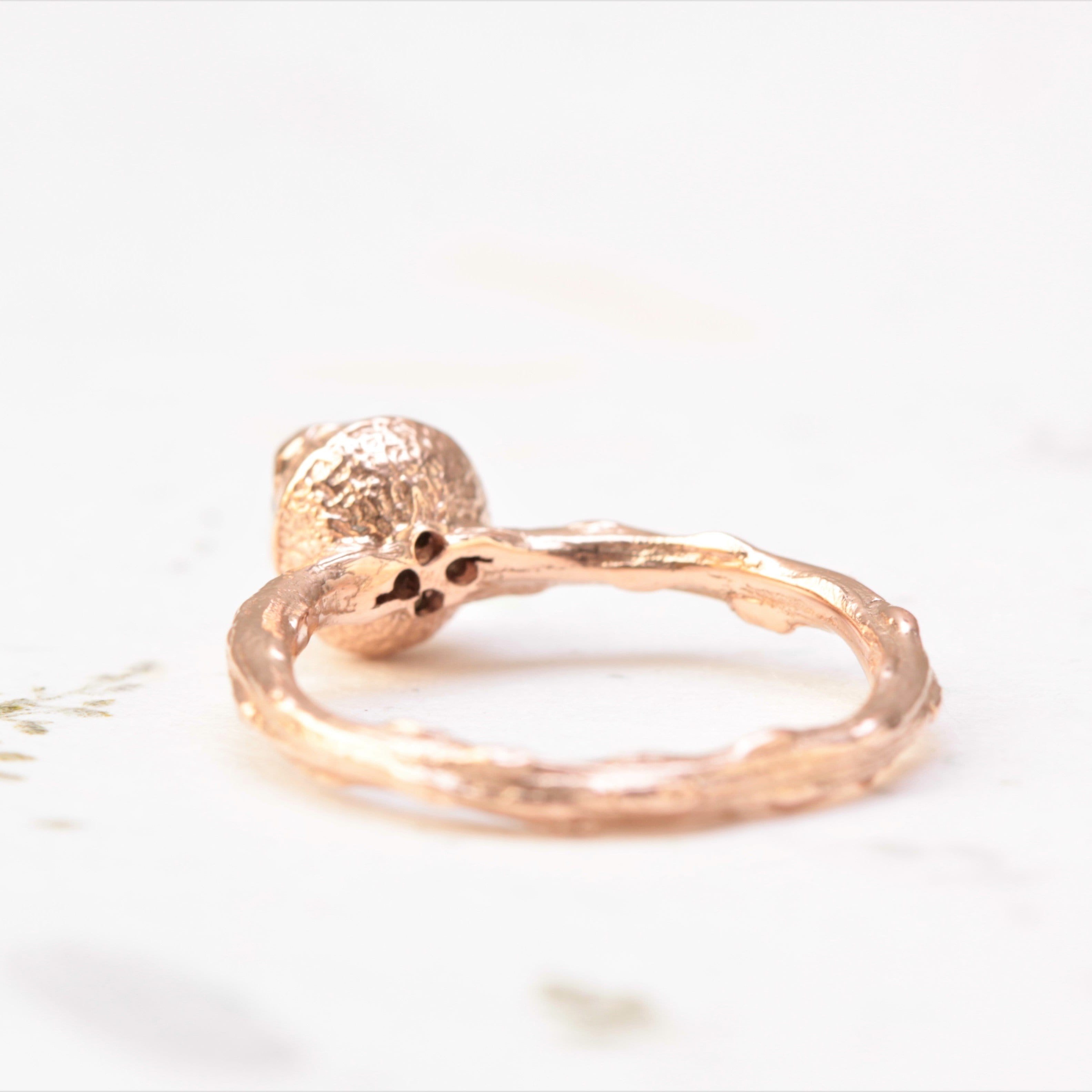 Moissanite Twig Engagement Ring - Vinny & Charles