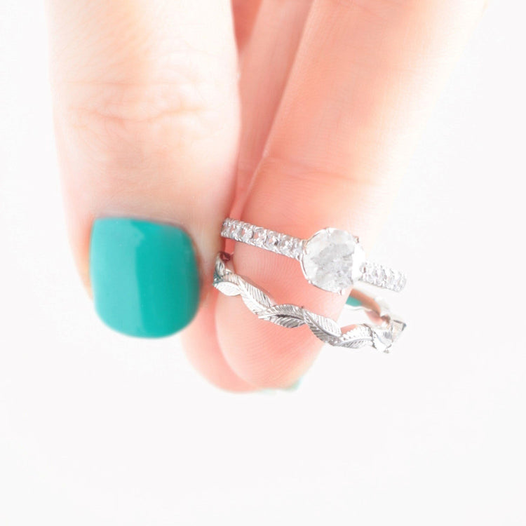 Eternity Leaf Wedding Ring - Vinny & Charles