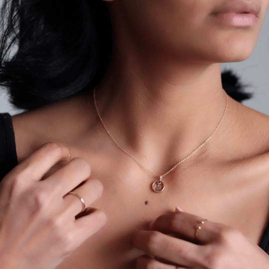 14k gold stacking wedding ring - Vinny & Charles