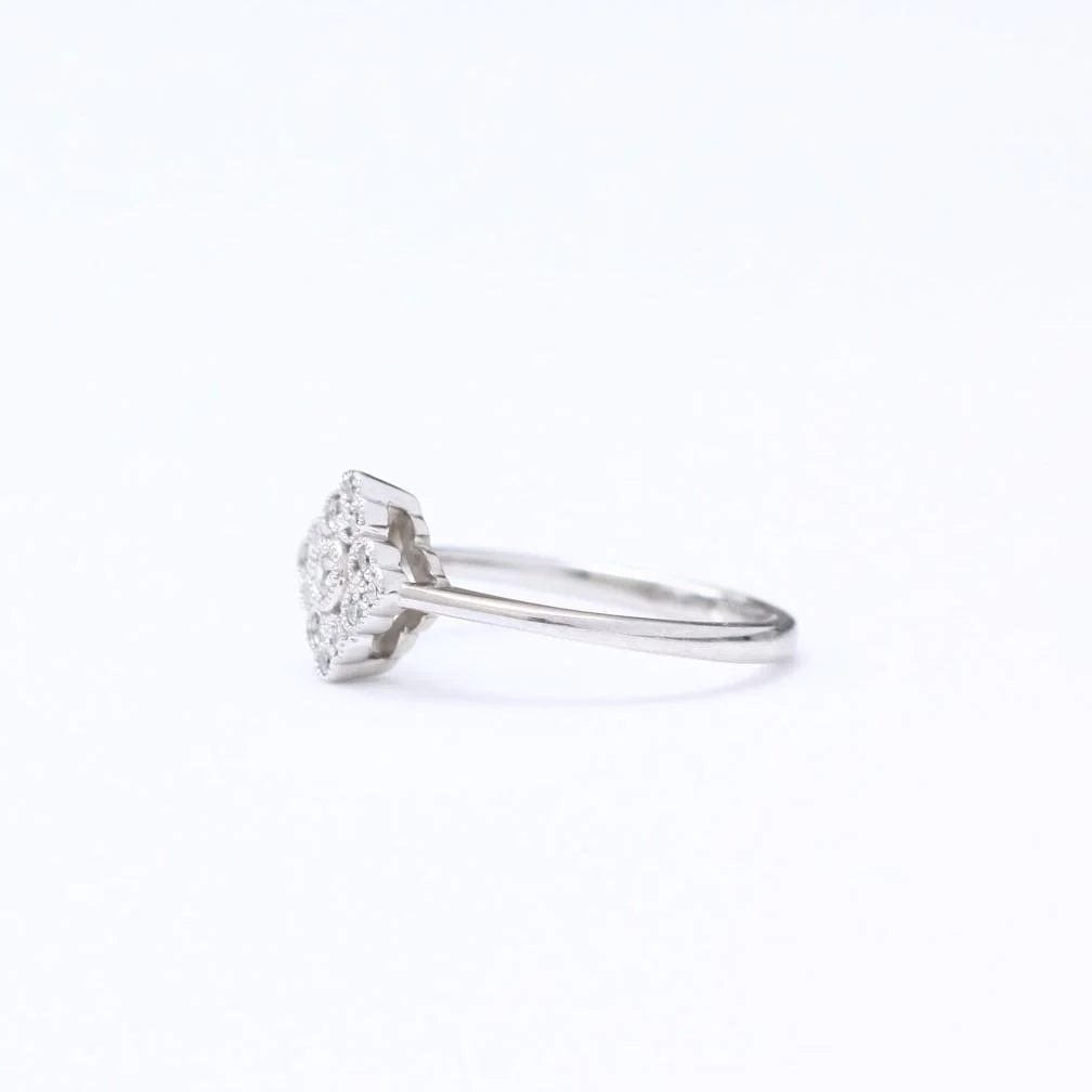 Vintage Style Diamond Engagement Ring