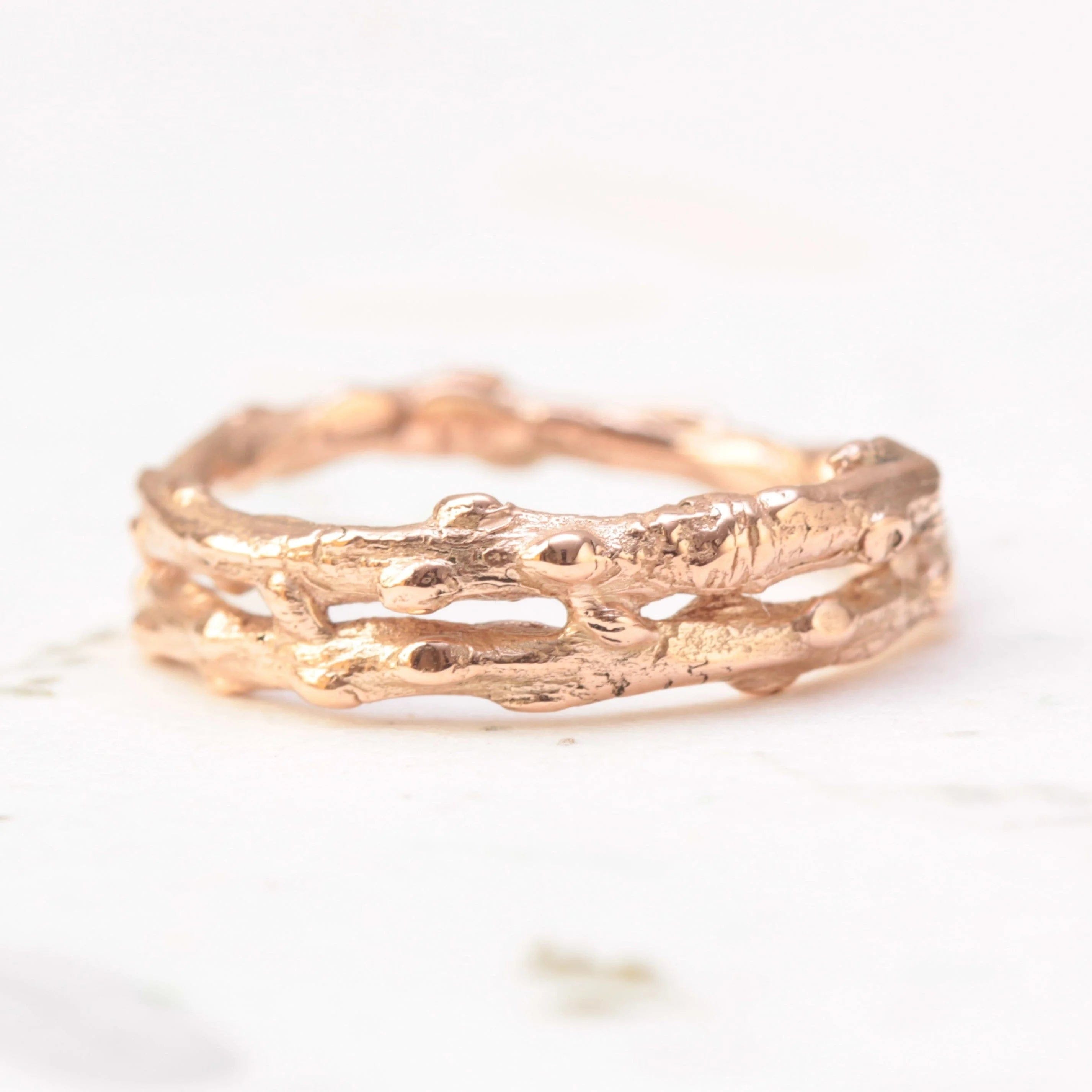 Double Twig Wedding Band