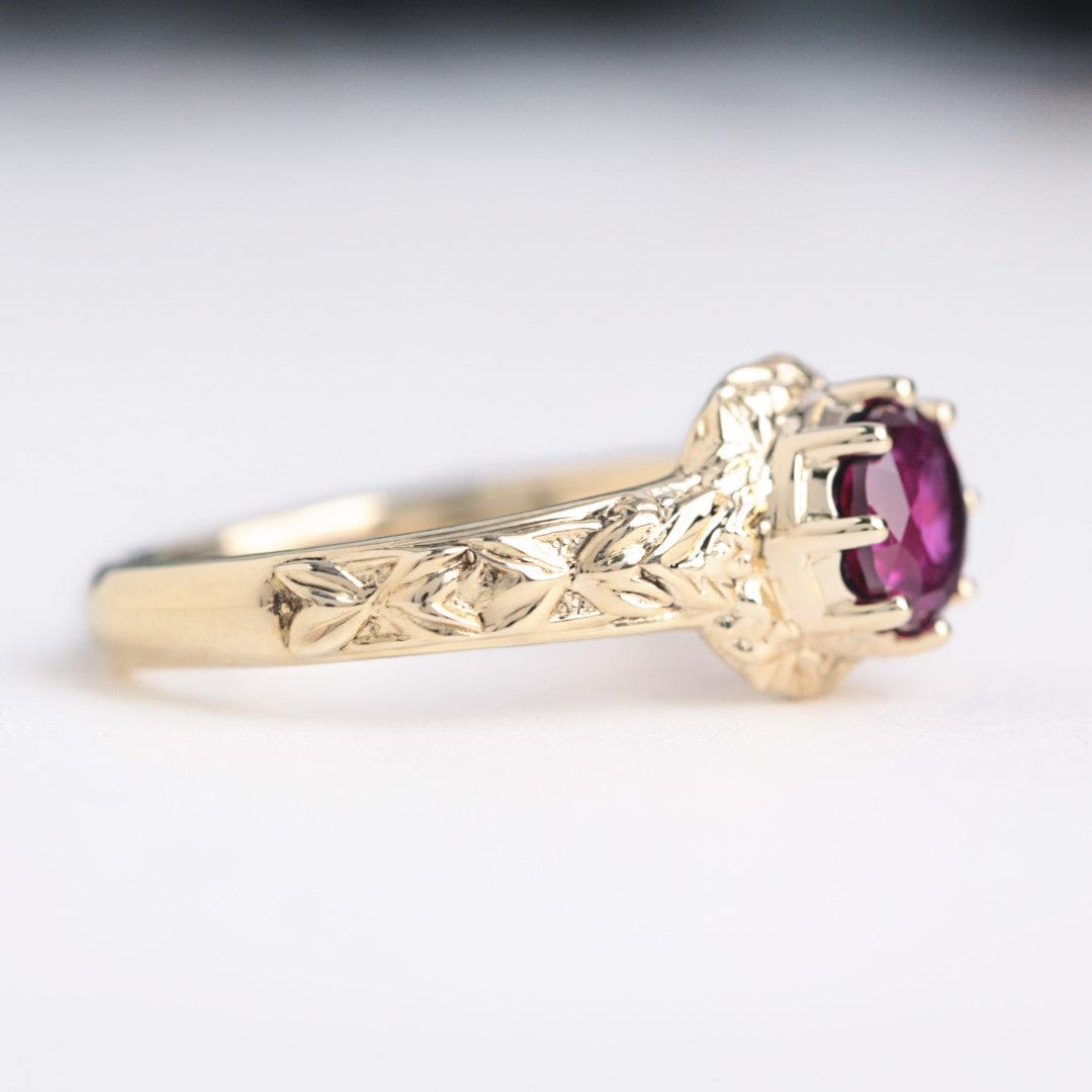 Marianne Pink Sapphire Fairytale Engagement ring