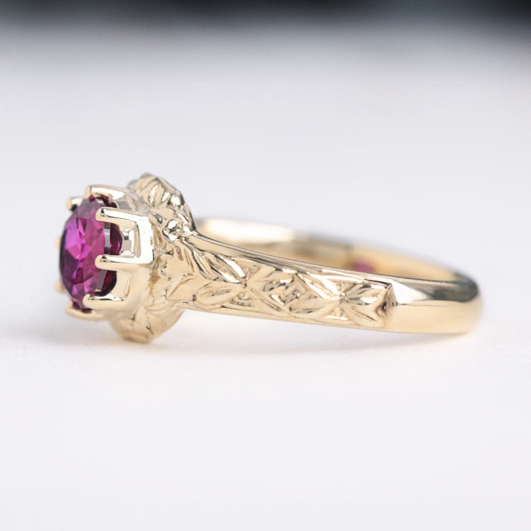 Marianne Pink Sapphire Fairytale Engagement ring