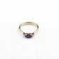 amethyst and diamond ring yellow gold