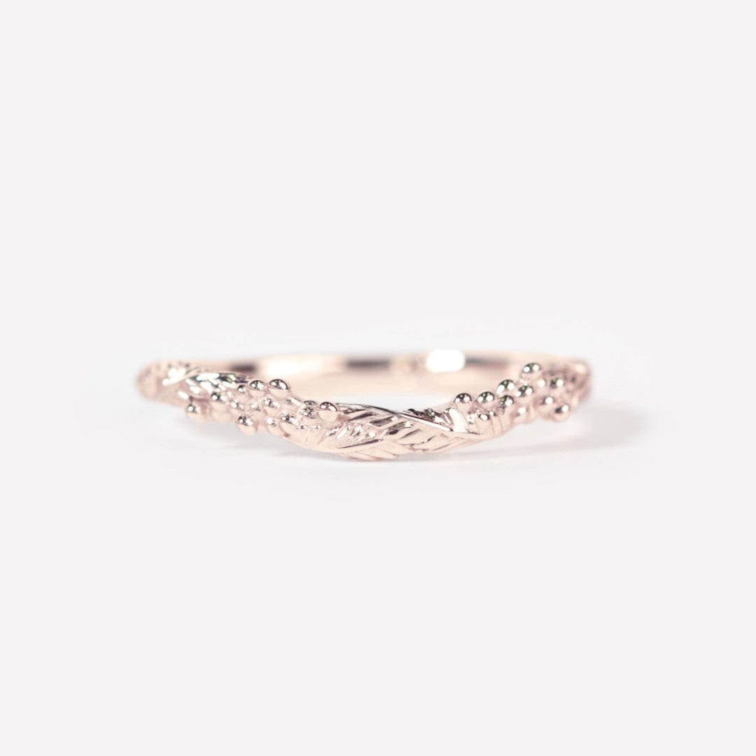 Wattle Wedding Band Leaves