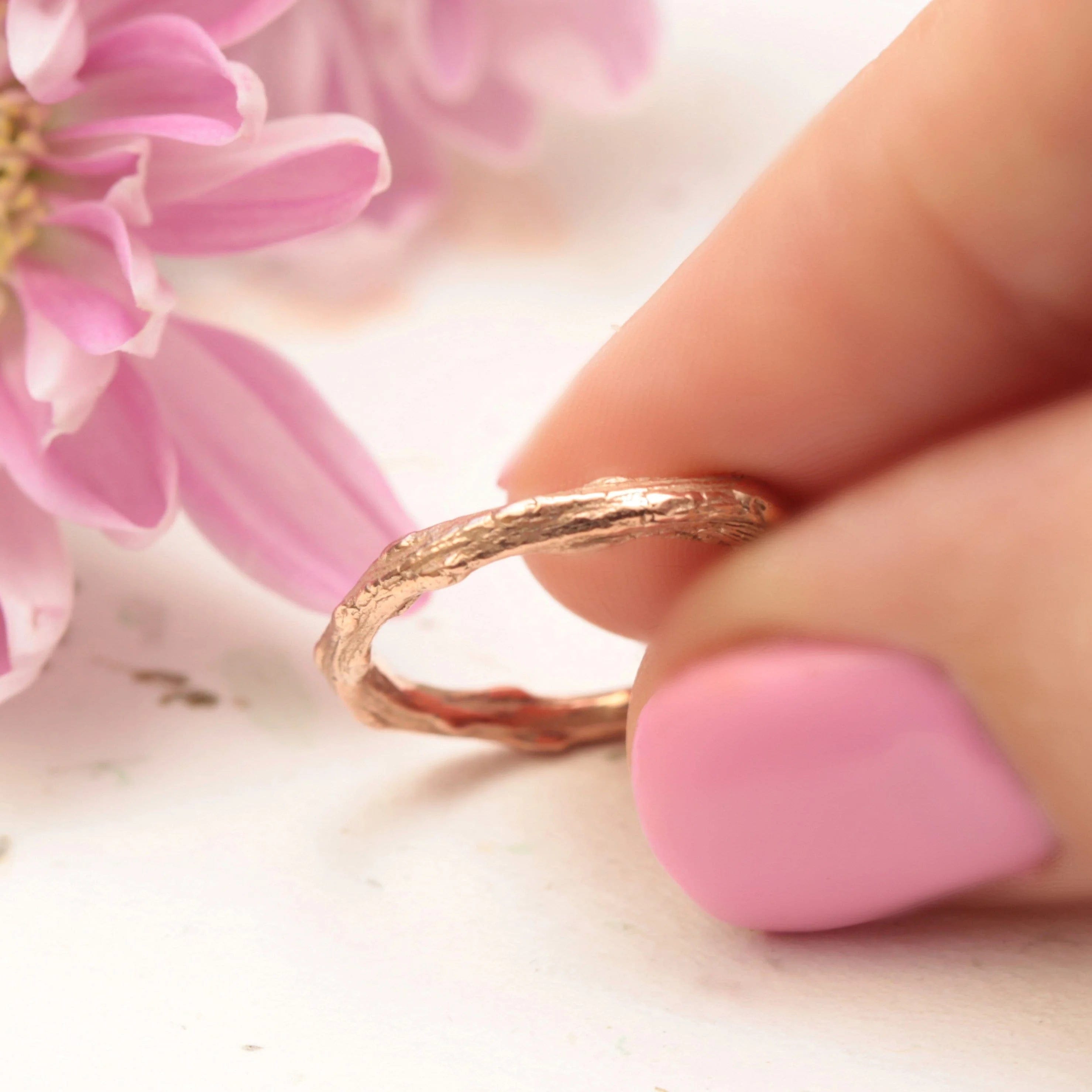 Twig Wedding Band