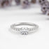 Round Pave Solitaire Lab Diamond Engagement Ring - Vinny & Charles