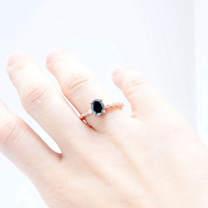Black Diamond Engagement Ring - Vinny &amp; Charles