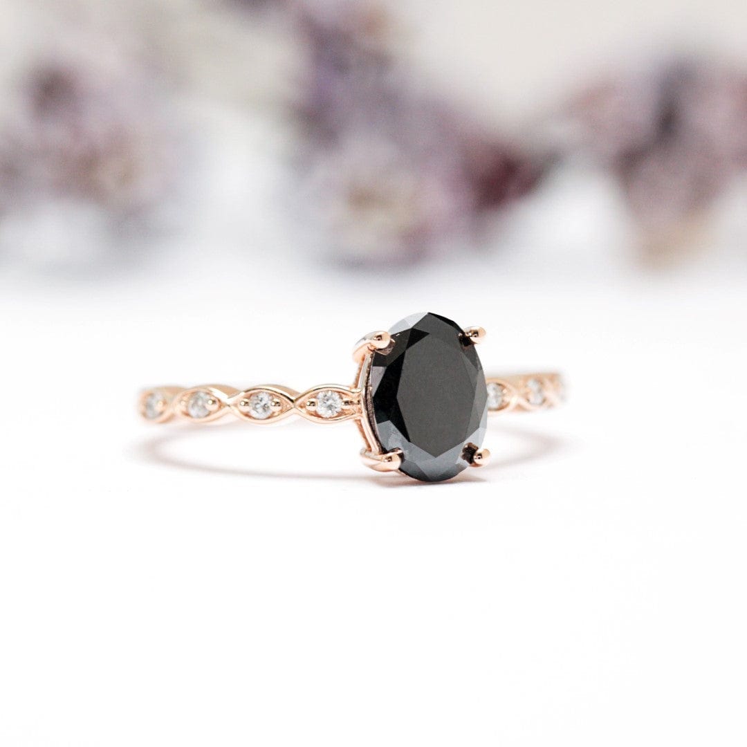 Black Diamond Engagement Ring - Vinny &amp; Charles