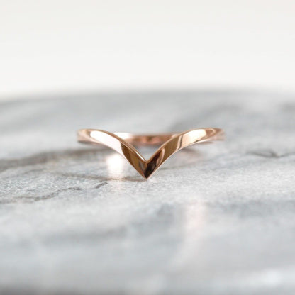 Chevron Wedding Ring - Vinny &amp; Charles