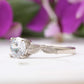 One Carat Solitaire Leaf Ring - Vinny & Charles
